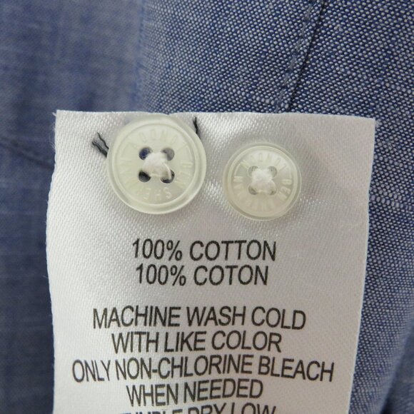 Ben Sherman* Men's Short Sleeve Button Down Curved Hem Chest Pocket Shirt~ Large - Picture 4 of 11